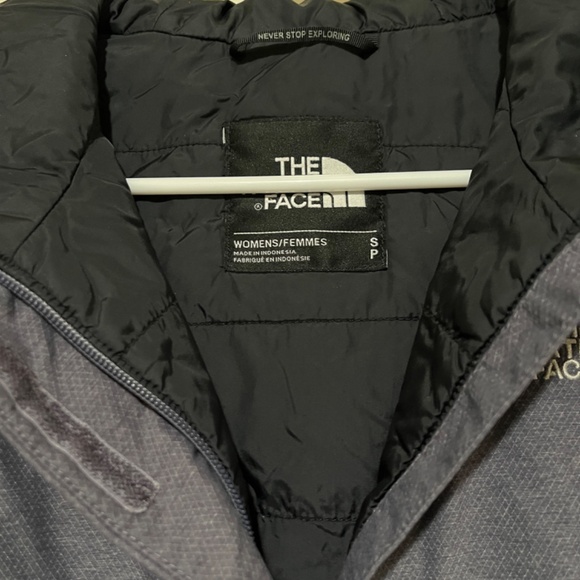 THE NORTH FACE  Insulated Hooded Gray Diamond Jacket Coat - Picture 7 of 7